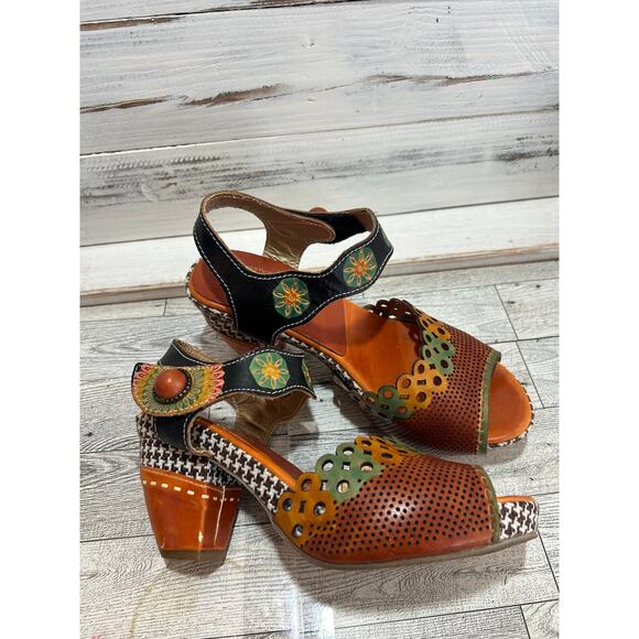 L'Artiste Spring Step Shoes - L'Artiste Spring Step Jive Multi Color Sz. 6.5 (Euro 37) Shoes Sandals